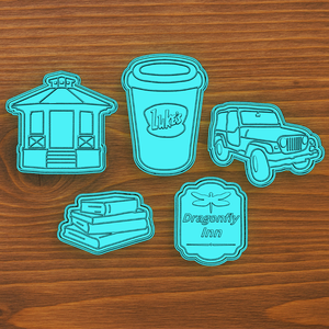 Szívek szállodája/Gilmore Girls sütikiszúró szett- 5db, Otthon & Életmód, Konyhafelszerelés, tálalás, Sütés, főzés, Sütikiszúró, Mindenmás, MESKA