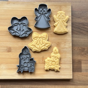 Karácsonyi sütikiszúró 3. szett  - karácsony - karácsonyi sütés-főzés - Meska.hu