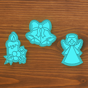 Karácsonyi sütikiszúró 3. szett  - karácsony - karácsonyi sütés-főzés - Meska.hu