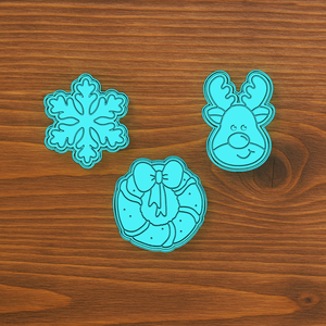 Karácsonyi sütikiszúró 4. szett  - karácsony - karácsonyi sütés-főzés - Meska.hu