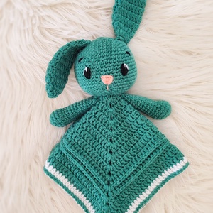 Egyedi nyuszis szundikendő plüss  - játék & sport - plüssállat & játékfigura - nyuszi - Meska.hu