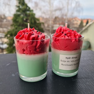 Üveges gyertya - otthon & életmód - gyertya, illat, aroma - illatviasz - Meska.hu