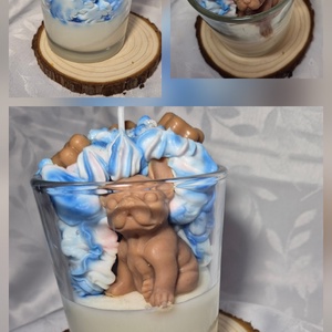 Figurás  üveges  gyertyák, Otthon & Életmód, Gyertya, illat, aroma, Gyertya, Gyertya-, mécseskészítés, MESKA