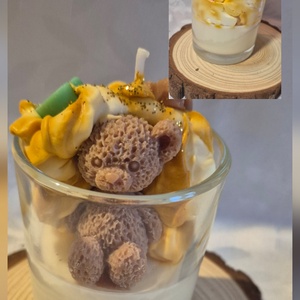 Üveges gyertya, Otthon & Életmód, Gyertya, illat, aroma, Illatviasz, Gyertya-, mécseskészítés, MESKA