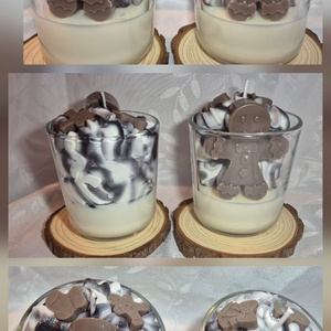 Figurás  üveges  gyertyák - otthon & életmód - gyertya, illat, aroma - gyertya - Meska.hu