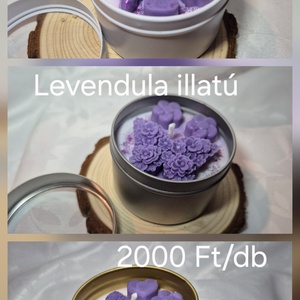 Fémtégelyes gyertya - otthon & életmód - gyertya, illat, aroma - gyertya - Meska.hu