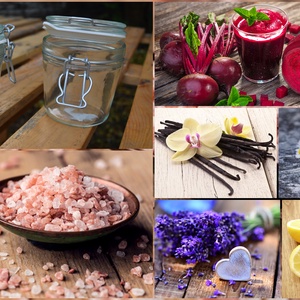 Gyógynövényes fürdősó, csatos üveges, közepes méret - Meska.hu