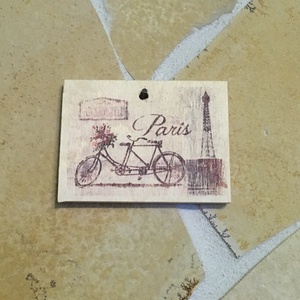 Párizs szerelmese fa tábla - Meska.hu