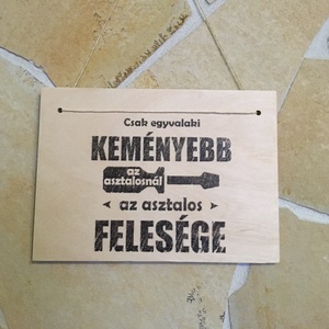 Fa tábla egyedi felirattal, Otthon & Életmód, Dekoráció, Kép & Falikép, Fából készült kép, Famegmunkálás, MESKA
