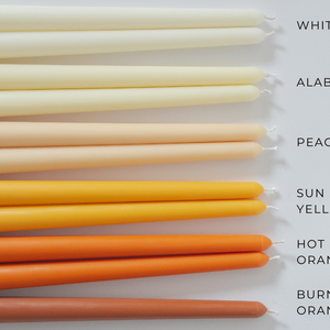 Hosszú dekorációs gyertya egyedileg kérhető színekkel esküvőre, szülinapra, ünnepségekre - esküvő - dekoráció - esküvői gyertya - Meska.hu