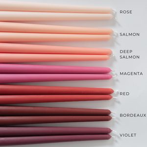 Hosszú dekorációs gyertya egyedileg kérhető színekkel esküvőre, szülinapra, ünnepségekre - esküvő - dekoráció - esküvői gyertya - Meska.hu