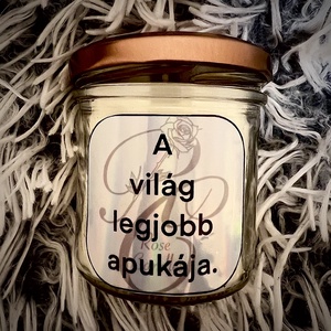 A világ legjobb apukája., Otthon & Életmód, Gyertya, illat, aroma, Gyertya, Gyertya-, mécseskészítés, MESKA