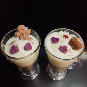 Latte gyertya - otthon & életmód - gyertya, illat, aroma - gyertya - Meska.hu
