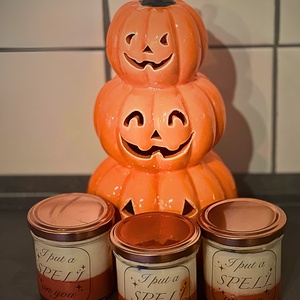 Mini halloween , Otthon & Életmód, Gyertya, illat, aroma, Gyertya, Gyertya-, mécseskészítés, MESKA