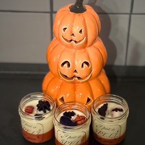 Mini halloween  - otthon & életmód - gyertya, illat, aroma - gyertya - Meska.hu