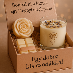 Kicsi mystery box, Otthon & Életmód, Gyertya, illat, aroma, Illatviasz, Gyertya-, mécseskészítés, MESKA