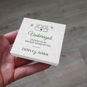 FLOWER SEED köszönőajándék (zero waste) - esküvő - dekoráció - Meska.hu