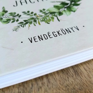 GREENERY vendégkönyv - esküvő - emlék & ajándék - vendégkönyv - Meska.hu