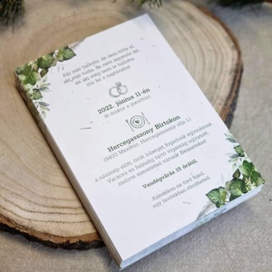 GREENERY esküvői meghívó - esküvő - meghívó & kártya - meghívó - Meska.hu