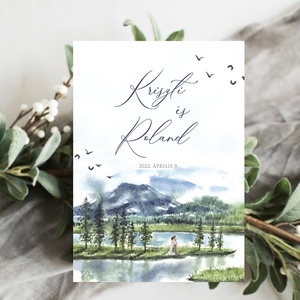 FOREST esküvői meghívó, Esküvő, Meghívó & Kártya, Meghívó, Papírművészet, Fotó, grafika, rajz, illusztráció, MESKA