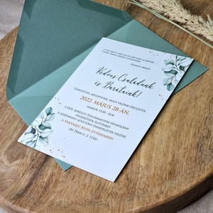EUCALYPTUS esküvői meghívó - esküvő - meghívó & kártya - meghívó - Meska.hu