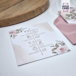 DUSTY PINK esküvői meghívó + boríték - esküvő - meghívó & kártya - meghívó - Meska.hu