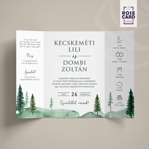 FOREST esküvői meghívó - esküvő - meghívó & kártya - meghívó - Meska.hu