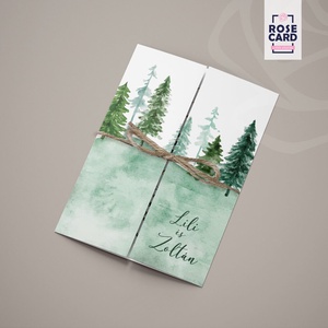 FOREST esküvői meghívó - Meska.hu