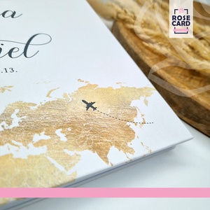 TRAVEL vendégkönyv - esküvő - emlék & ajándék - vendégkönyv - Meska.hu