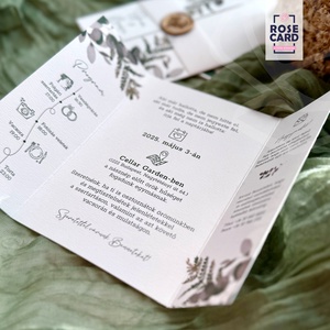 GREENERY esküvői meghívó - esküvő - meghívó & kártya - meghívó - Meska.hu
