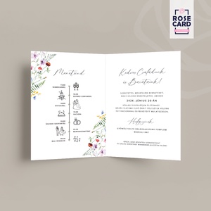 WILDFLOWER esküvői meghívó - esküvő - meghívó & kártya - meghívó - Meska.hu