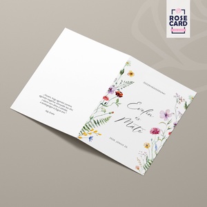 WILDFLOWER esküvői meghívó - esküvő - meghívó & kártya - meghívó - Meska.hu