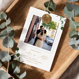 EUCALYPTUS esküvői meghívó - Meska.hu