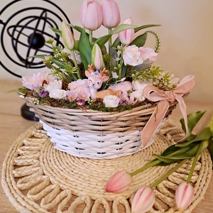 Őzikés tavaszi asztaldísz - Meska.hu