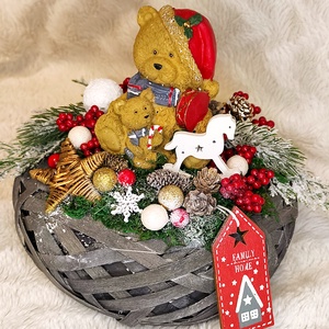 Macis asztaldísz - karácsony - adventi díszek - adventi asztaldísz - Meska.hu