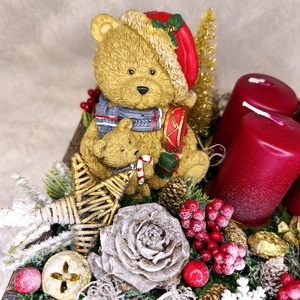 Macis adventi asztaldísz - karácsony - adventi díszek - adventi asztaldísz - Meska.hu