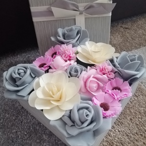 Virágbox, asztaldísz - otthon & életmód - dekoráció - virágdísz és tartó - virágbox, virágdoboz - Meska.hu