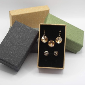 Ékszerszett mentolos-türkizes színű Swarovski kristályokkal, páfrányleveles függővel - ékszer - ékszerszett - Meska.hu