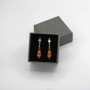 Antik ezüst pitypangos fülbevaló zöld színű, jáde ásványgyönggyel � Mezei szellő - ékszer - fülbevaló - lógó fülbevaló - Meska.hu