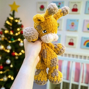 Horgolt plüss zsiráf alvóka, Játék & Sport, 3 éves kor alattiaknak, Alvóka & Rongyi, Horgolás, MESKA