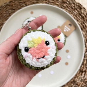 Horgolt sushi kulcstartó - táska & tok - kulcstartó & táskadísz - kulcstartó - Meska.hu