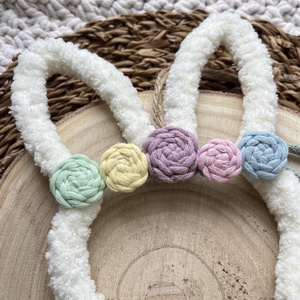 Nyuszi fali dekoráció/ajtó kopogtató � tavaszi, húsvéti dekoráció - otthon & életmód - dekoráció - fali és függő dekoráció - falra akasztható dekor - Meska.hu