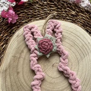 Nyuszi fali dekoráció/ajtó kopogtató � tavaszi, húsvéti dekoráció - Meska.hu