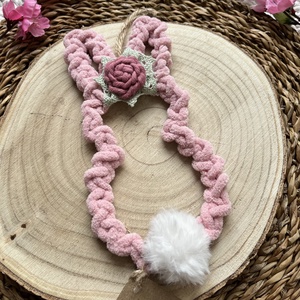 Nyuszi fali dekoráció/ajtó kopogtató � tavaszi, húsvéti dekoráció - otthon & életmód - dekoráció - fali és függő dekoráció - falra akasztható dekor - Meska.hu