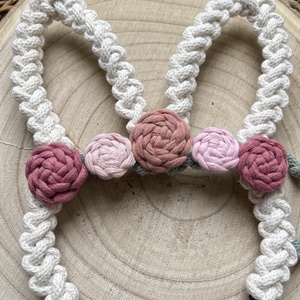 Nyuszi fali dekoráció/ajtó kopogtató � tavaszi, húsvéti dekoráció - otthon & életmód - dekoráció - fali és függő dekoráció - falra akasztható dekor - Meska.hu