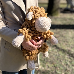 Pihe-puha horgolt bari � ölelni való kis barát - játék & sport - plüssállat & játékfigura - plüss bárány - Meska.hu
