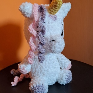 Cuki Horgolt Unicornis - játék & sport - plüssállat & játékfigura - ló - Meska.hu