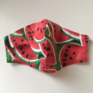 Piros dinnye mintás  /arcmaszk - gyerek méret -  - Meska.hu