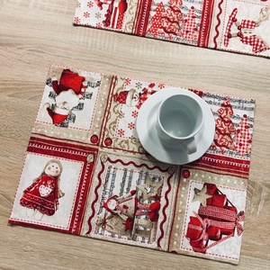  Karácsonyi  ünnepi alátét / tányéralátét - karácsony - karácsonyi lakásdekoráció - ünnepi asztaldekoráció - Meska.hu