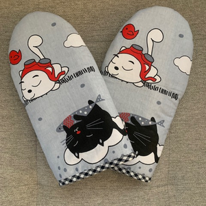 Macskás edényfogó/ sütőkesztyű, Otthon & Életmód, Konyhafelszerelés, tálalás, Konyhai textil, Edényfogó & Edényfedő, Varrás, MESKA